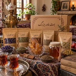 بسته مادر بزرگ عافیت | دمنوش و محصولات سنتی ایرانی